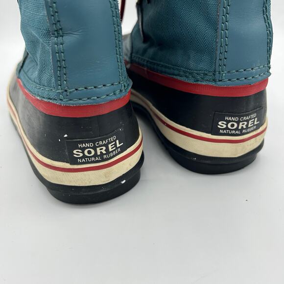 Sorel Winter Carnival Snow Boots Women’s 8 Blue Pink Waterproof Insulated - Picture 11 of 16